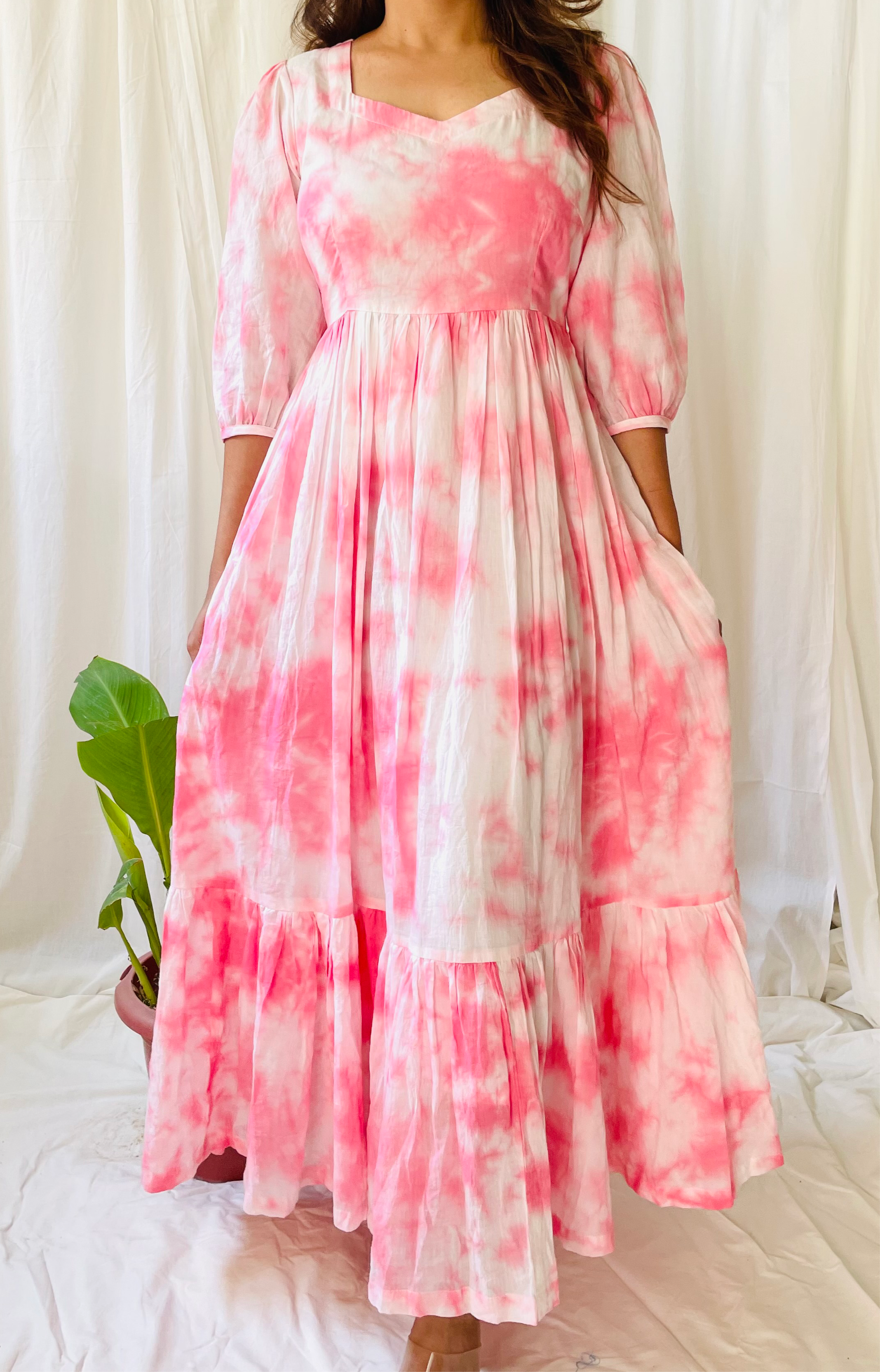 Pink Tie Dye Maxi – Priya Keswani Label